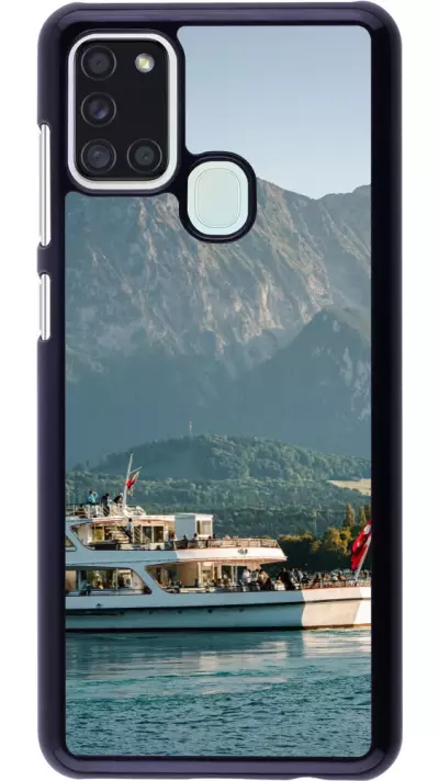 Coque Samsung Galaxy A21s - Fête Nationale Suisse Bateau Leman