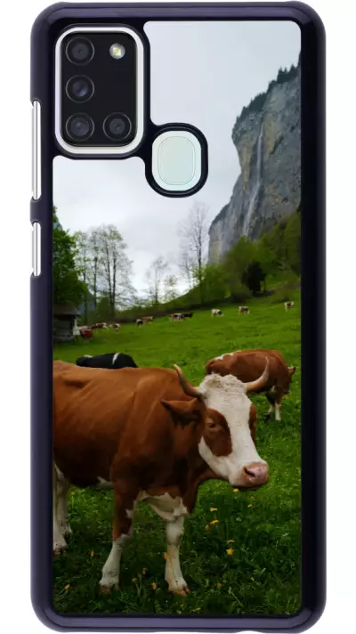 Coque Samsung Galaxy A21s - Fête Nationale Suisse Vaches