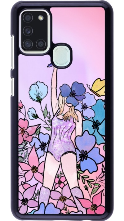Coque Samsung Galaxy A21s - Taylor Swift Sketch - Pink