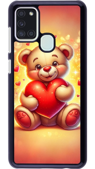 Samsung Galaxy A21s Case Hülle - Valentin 2024 Teddy Liebe