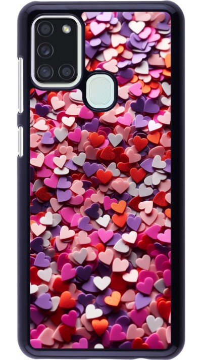Samsung Galaxy A21s Case Hülle - Valentin 2025 Konfetti