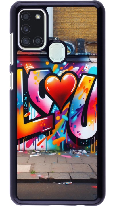 Samsung Galaxy A21s Case Hülle - Valentin 2025 Liebe U Tag