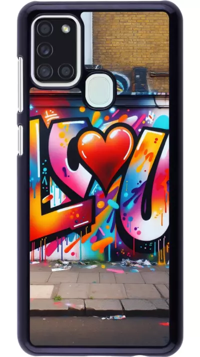 Coque Samsung Galaxy A21s - Valentine 2025 Love U Tag