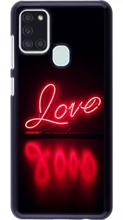 Coque Samsung Galaxy A21s - Valentine 2025 Neon Love