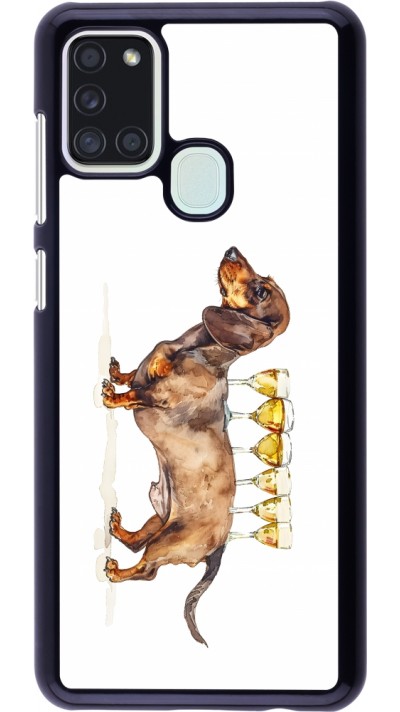 Samsung Galaxy A21s Case Hülle - Wine Teckel Samsung Galaxy A21s Case Hülle - Wine Teckel