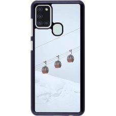 Samsung Galaxy A21s Case Hülle - Winter 22 ski lift