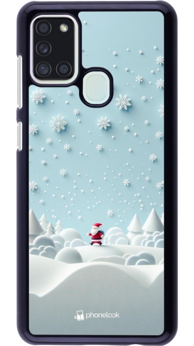 Samsung Galaxy A21s Case Hülle - Weihnachten 2023 Kleiner Vater Schneeflocke Samsung Galaxy A21s Case Hülle - Weihnachten 2023 Kleiner Vater Schneeflocke