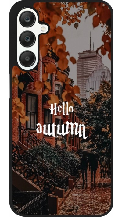 Coque Samsung Galaxy A25 - Silicone rigide noir Autumn 25 Hello autumn