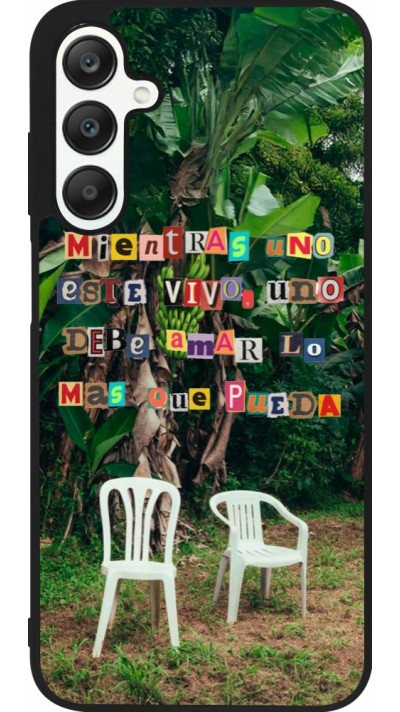 Samsung Galaxy A25 Case Hülle - Silikon schwarz Chairs DTMF