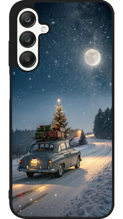 Samsung Galaxy A25 Case Hülle - Silikon schwarz Christmas 25 Car with Tree Xmas