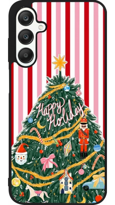 Samsung Galaxy A25 Case Hülle - Silikon schwarz Christmas 25 Happy Holiday