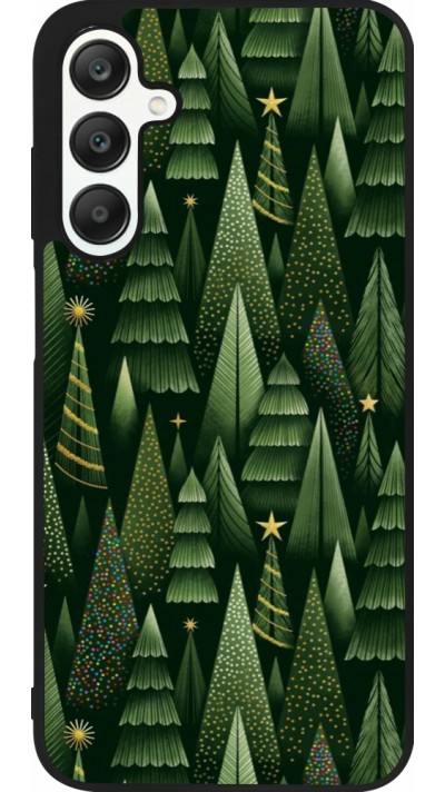 Samsung Galaxy A25 Case Hülle - Silikon schwarz Christmas 25 Pattern Xmas Tree