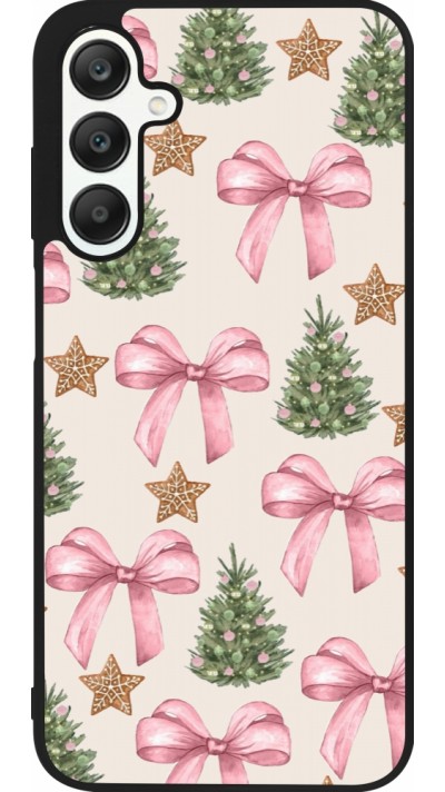 Samsung Galaxy A25 Case Hülle - Silikon schwarz Christmas 25 Vintage Ribbons