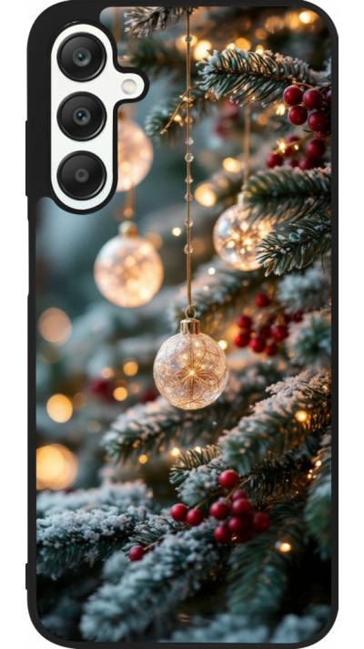Samsung Galaxy A25 Case Hülle - Silikon schwarz Christmas 25 Xmas Decorated Tree