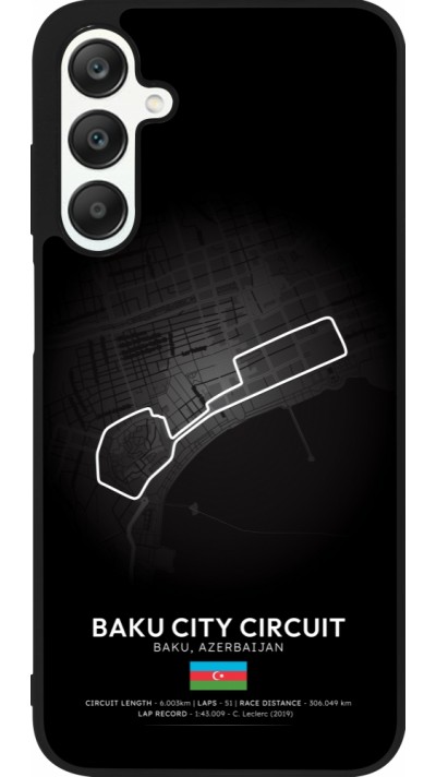 Coque Samsung Galaxy A25 - Silicone rigide noir F1 Track 2025 Azerbaijan