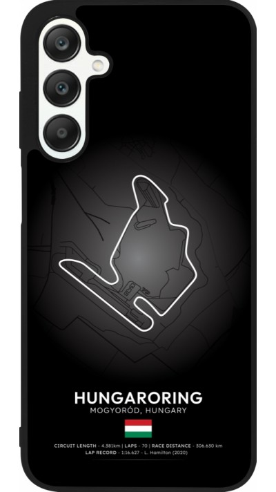 Coque Samsung Galaxy A25 - Silicone rigide noir F1 Track 2025 Hungary