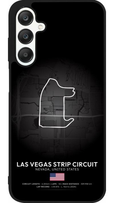 Coque Samsung Galaxy A25 - Silicone rigide noir F1 Track 2025 Las Vegas