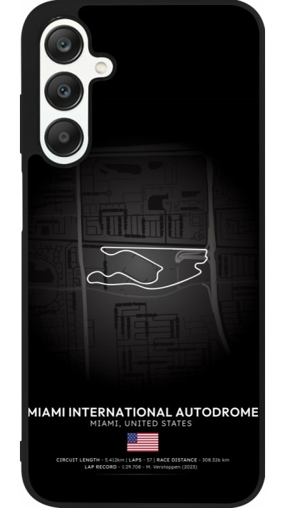 Coque Samsung Galaxy A25 - Silicone rigide noir F1 Track 2025 Miami