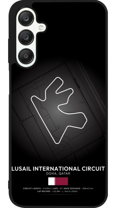 Coque Samsung Galaxy A25 - Silicone rigide noir F1 Track 2025 Qatar