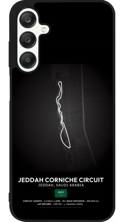 Coque Samsung Galaxy A25 - Silicone rigide noir F1 Track 2025 Saudi Arabia
