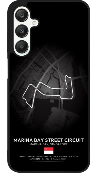 Coque Samsung Galaxy A25 - Silicone rigide noir F1 Track 2025 Singapore