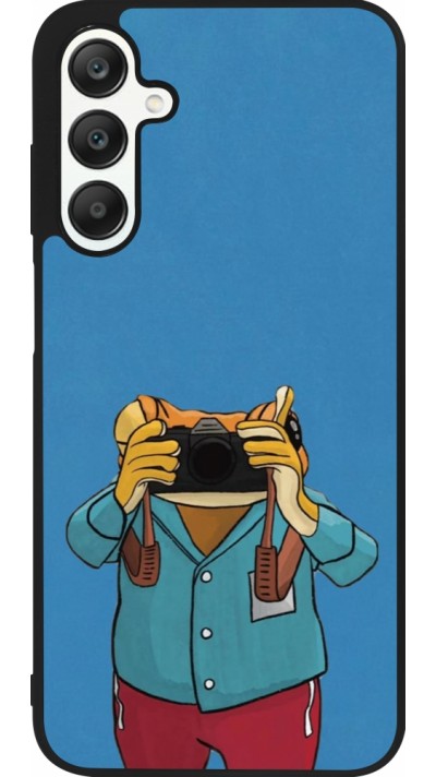 Samsung Galaxy A25 Case Hülle - Silikon schwarz Frog with camera DTMF