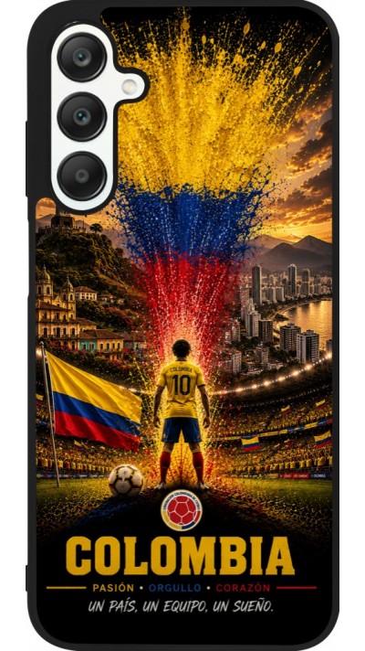 Samsung Galaxy A25 Case Hülle - Silikon schwarz Fussball Kolumbien splash 2026