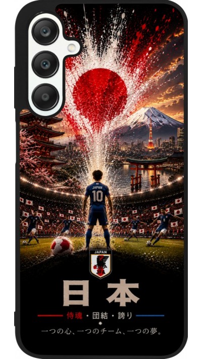 Samsung Galaxy A25 Case Hülle - Silikon schwarz Fussball Japan splash 2026