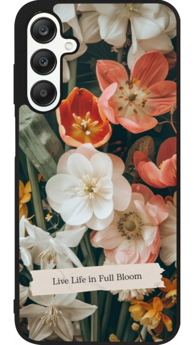Samsung Galaxy A25 Case Hülle - Silikon schwarz Full Bloom Spring 2026