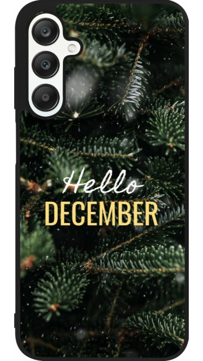 Samsung Galaxy A25 Case Hülle - Silikon schwarz Winter 25 Winter hello december