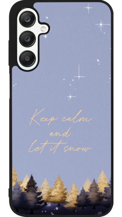 Samsung Galaxy A25 Case Hülle - Silikon schwarz Winter 25 Winter illustration of trees