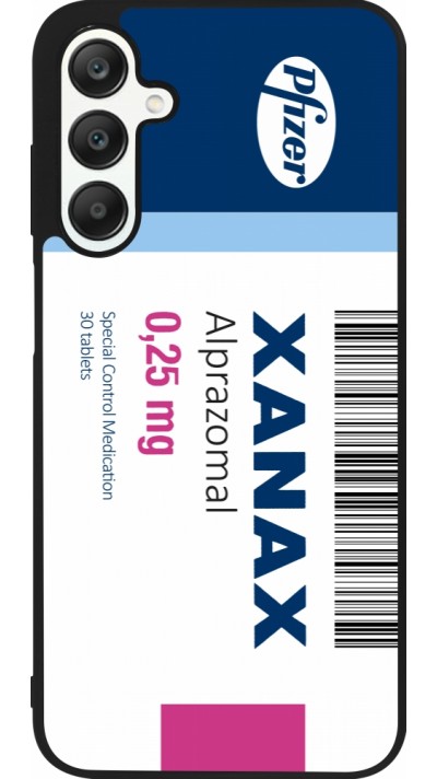 Coque Samsung Galaxy A25 - Silicone rigide noir Xanax Alprazolam 2025