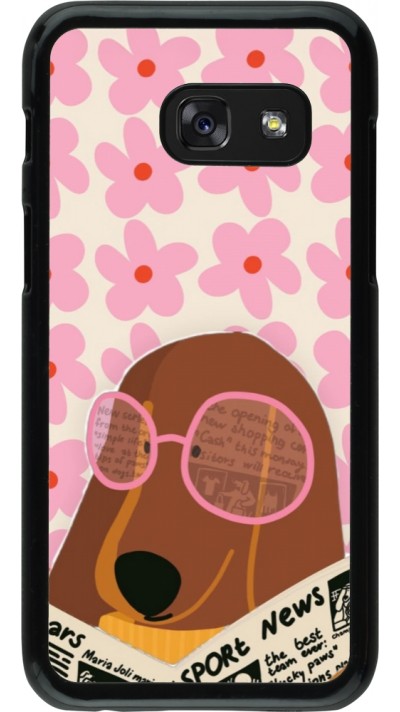 Samsung Galaxy A3 (2017) Case Hülle - Dog with newspaper Spring 2026