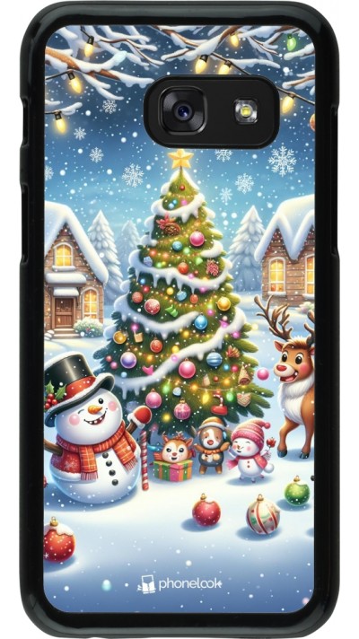 Samsung Galaxy A3 (2017) Case Hülle - Weihnachten 2023 Schneemann und Tannenbaum Samsung Galaxy A3 (2017) Case Hülle - Weihnachten 2023 Schneemann und Tannenbaum