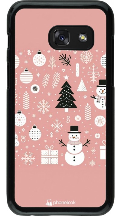 Samsung Galaxy A3 (2017) Case Hülle - Weihnachten 2024 Rose Schneemann Weihnachten Samsung Galaxy A3 (2017) Case Hülle - Weihnachten 2024 Rose Schneemann Weihnachten