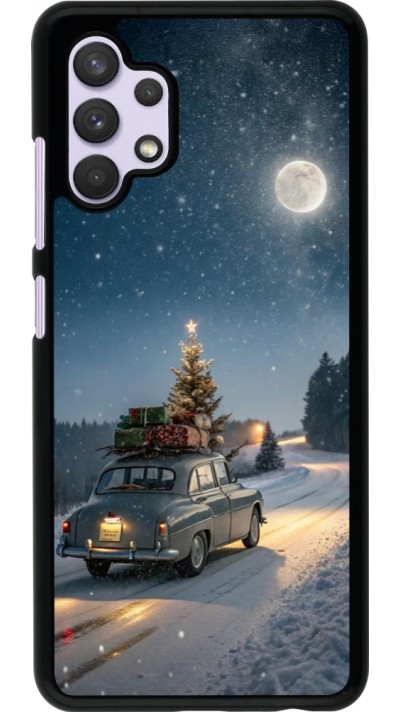 Samsung Galaxy A32 Case Hülle - Christmas 25 Car with Tree Xmas