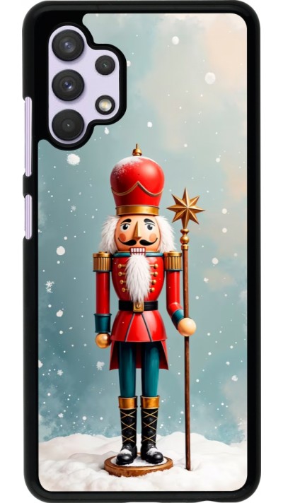 Samsung Galaxy A32 Case Hülle - Christmas 25 Nutcracker Snow