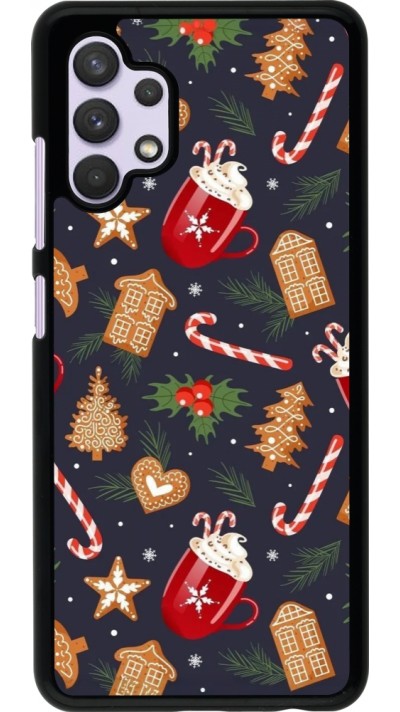 Samsung Galaxy A32 Case Hülle - Christmas 25 Pattern Gingerbread House