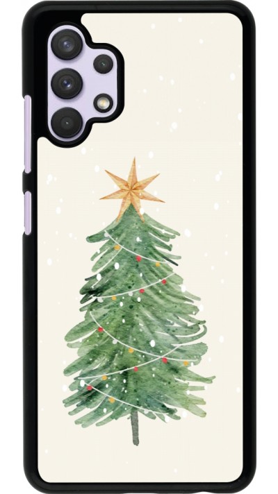 Samsung Galaxy A32 Case Hülle - Christmas 25 Sketch Tree
