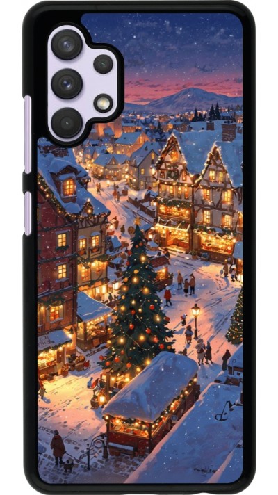 Samsung Galaxy A32 Case Hülle - Christmas 25 Xmas Village
