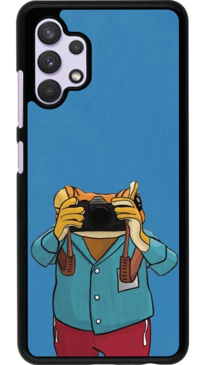 Samsung Galaxy A32 Case Hülle - Frog with camera DTMF