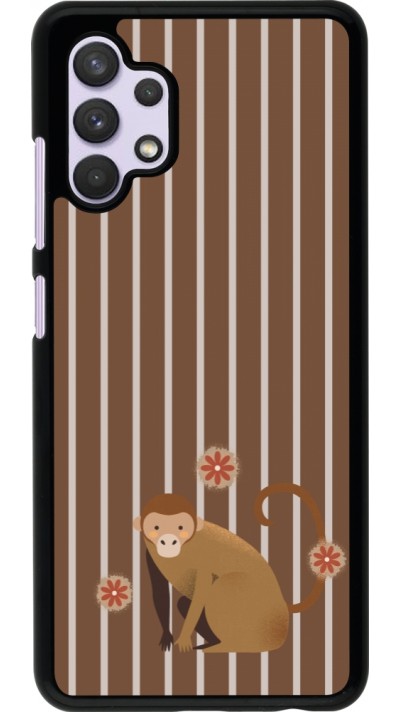 Coque Samsung Galaxy A32 - Monkey with stripes