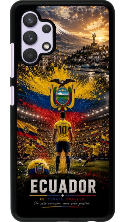 Samsung Galaxy A32 Case Hülle - Fussball Ecuador splash 2026
