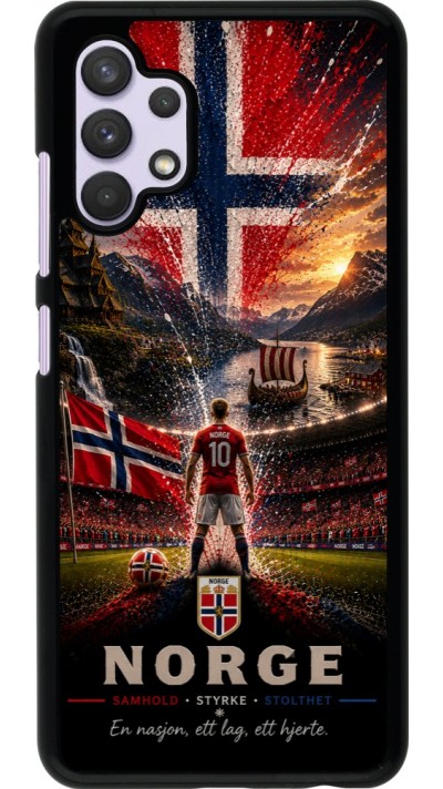 Samsung Galaxy A32 Case Hülle - Fussball Norwegen splash 2026