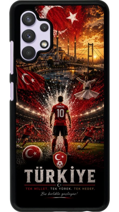 Samsung Galaxy A32 Case Hülle - Fussball Türkei splash 2026