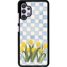 Samsung Galaxy A32 Case Hülle - Blue vichy tulips Spring 2026