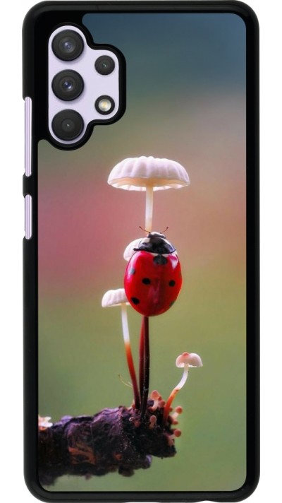 Samsung Galaxy A32 Case Hülle - Ladybird on a mushroom Spring 2026