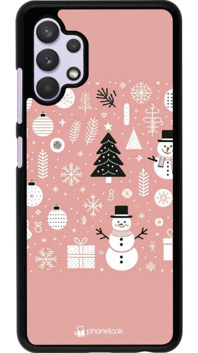 Samsung Galaxy A32 Case Hülle - Weihnachten 2024 Rose Schneemann Weihnachten Samsung Galaxy A32 Case Hülle - Weihnachten 2024 Rose Schneemann Weihnachten