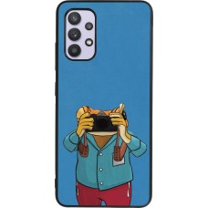 Samsung Galaxy A32 Case Hülle - Silikon schwarz Frog with camera DTMF