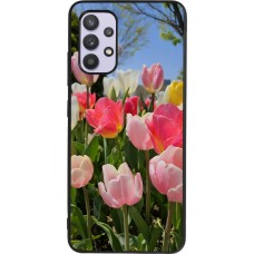 Samsung Galaxy A32 Case Hülle - Silikon schwarz Tulips Spring 2026